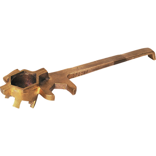 Cl&eacute; anti&eacute;tincelante de luxe pour barils, Ouverture de 1-1/4", Poign&eacute;e 3-1/4", Alliage de bronze Canadian Safety Group Inc.