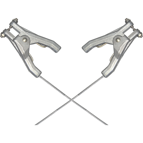 Assemblages robustes de c&acirc;bles de masse et de mise &agrave; la terre - Raccordement &agrave; deux pinces Canadian Safety Group Inc.