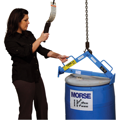 Drum Lifter, 30 - 85 US Gal. (25 - 70 Imperial Gal.), 1000 lbs./454 kg. Cap. Canadian Safety Group Inc.