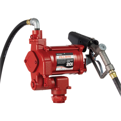 Pompes c. a. utilitaires &agrave; soupape rotative avec embout, 115 V, 20 gal./min Canadian Safety Group Inc.