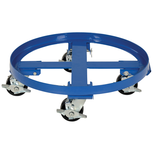 Socle roulant robuste pour baril, Acier, Capacit&eacute;e 2000 lb, Diam&egrave;tre 24-1/8", Roue en Ph&eacute;nolique Canadian Safety Group Inc.