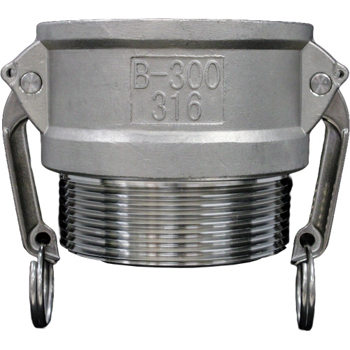 Cam & Groove Coupling, Stainless Steel, Type B, 3/4", Male NPT, 250 PSI Canadian Safety Group Inc.