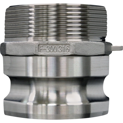 Cam & Groove Coupling, Stainless Steel, Type F, 2-1/2", Male NPT, 150 PSI Canadian Safety Group Inc.