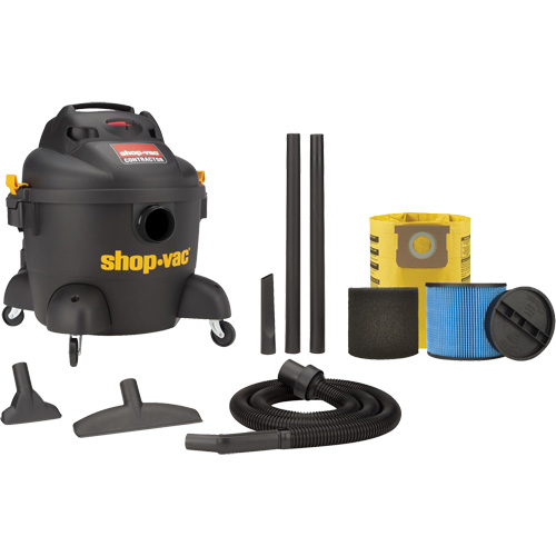 Aspirateur d'atelier s&eacute;rie entrepreneur, Secs-humides, 3,5 CV, 6 gal. US (22,7 litres) Canadian Safety Group Inc.