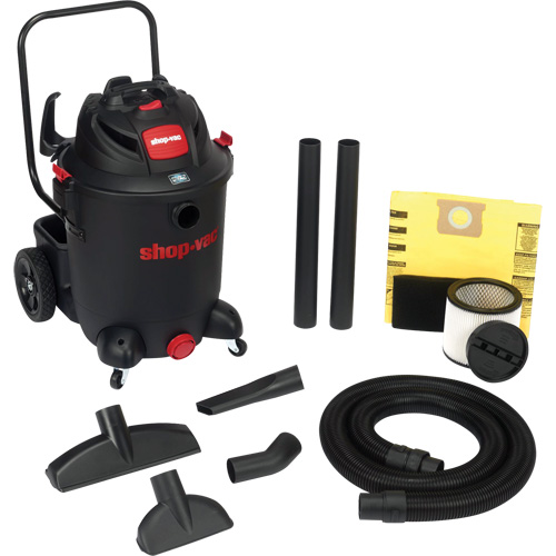 Aspirateur utilitaire pour atelier SVX2 avec chariot, Secs-humides, 6,5 CV, 14 gal. US (53 litres) Canadian Safety Group Inc.