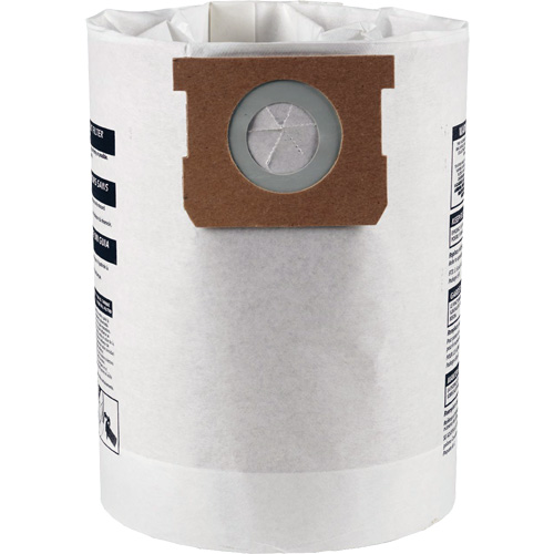 Sacs filtrants pour d&eacute;bris secs jetables de type F, 10 - 14 gal. US Canadian Safety Group Inc.