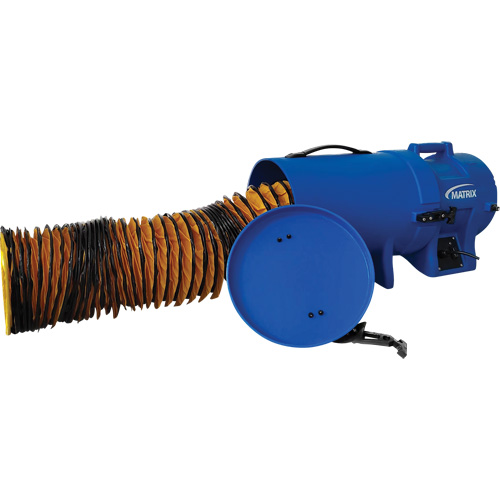 Souffleur &agrave; air 8" avec conduit de 15' et contenant, 1/4 CV, 816 pi³/min Canadian Safety Group Inc.