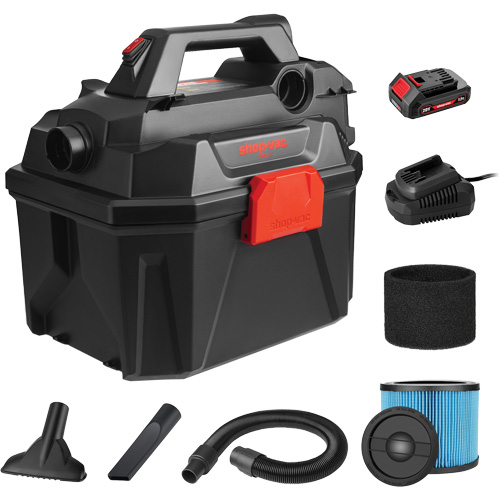 Aspirateur humide/sec sans fil, 20 V, Capacit&eacute; 2 gal. Canadian Safety Group Inc.