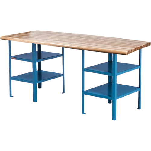 Extra Heavy-Duty Pedestal Workbench, 2500 lbs. Cap., 120" W x 30" D, 34" H Canadian Safety Group Inc.
