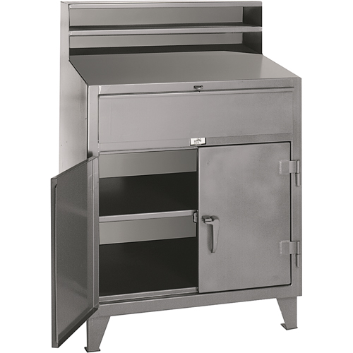Cabinet Shop Desks, 36" W x 28" D x 54" H, Grey Canadian Safety Group Inc.
