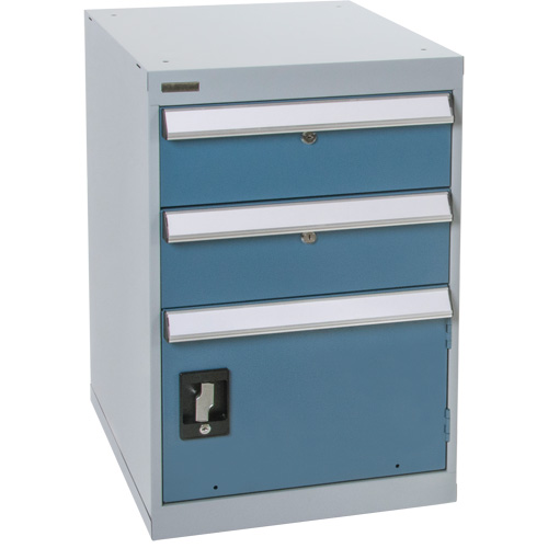&eacute;tabli sur pi&eacute;destal avec une porte & deux tiroirs, 2 Tiroirs, 18" la x 21" p x 28" h Canadian Safety Group Inc.