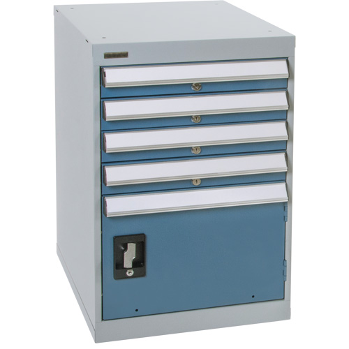 Pedestal Workbench with One Door & Four Drawers, 4 Drawers, 18" W x 21" D x 28" H Canadian Safety Group Inc.