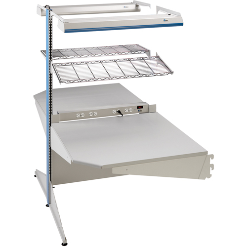 Arlink Preconfigured Workstation, 36" W x 56" D x 84" H, Double Sided Corner Add-On Canadian Safety Group Inc.