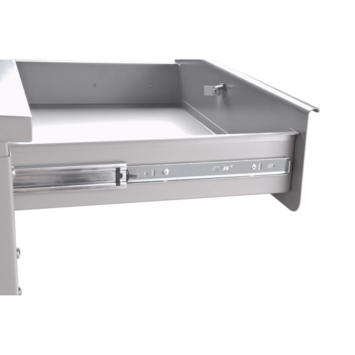 Cabinet Style Shop Desk, 34-1/2" W x 30" D x 53" H, Grey Canadian Safety Group Inc.