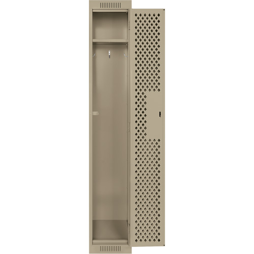Casiers Clean Line, 12" x 12" x 72", Acier, Beige, Rivet (assembl&eacute;), Perfor&eacute; Canadian Safety Group Inc.