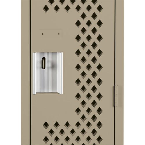 Casiers Clean Line, Bloc de 4, 48" x 12" x 72", Acier, Beige, Rivet (assembl&eacute;), Perfor&eacute; Canadian Safety Group Inc.