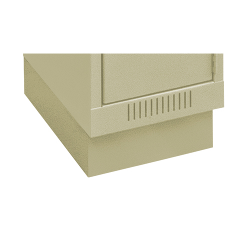 Base en retrait pour casiers &eacute;conomiques Clean Line, 2 Blocs, 4" lo x 24" la x 18" p, Beige, Acier Canadian Safety Group Inc.