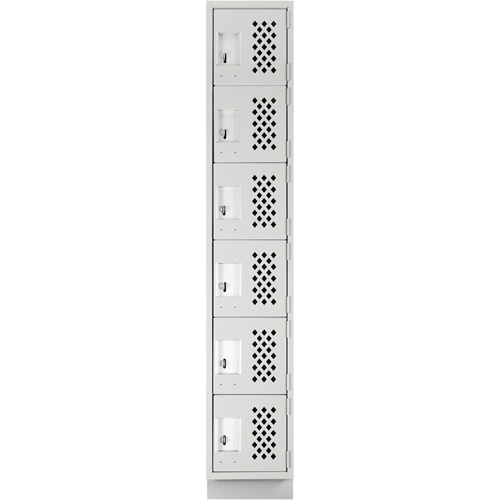 Petits casiers &eacute;conomiques assembl&eacute;s et perfor&eacute;s Clean Line, 6 niveaux, 18" x 72" x 12", Acier Canadian Safety Group Inc.