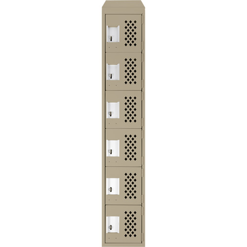 Petits casiers &eacute;conomiques assembl&eacute;s et perfor&eacute;s Clean Line, 6 niveaux, 18" x 72" x 12", Acier Canadian Safety Group Inc.