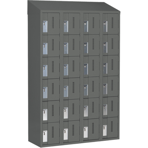 Casiers robustes Concorde, 6 niveaux, Bloc de 4, 48" x 18" x 78", Acier, Charbon, Soud&eacute; (assembl&eacute;) Canadian Safety Group Inc.