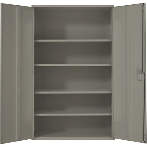 Armoire de rangement Hi-Boy tr&egrave;s large, Acier, 4 Tablettes, 72" h x 48" la x 24" P, Gris Canadian Safety Group Inc.