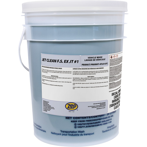 Produit de pr&eacute;nettoyage sans brossage pour v&eacute;hicules Jet Clean, 20 L, Seau Canadian Safety Group Inc.