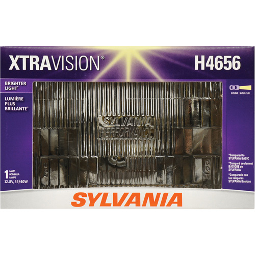 H4656 XtraVision&reg; Sealed Beam Headlight, Halogen, 35 W/55 W, Off White Canadian Safety Group Inc.