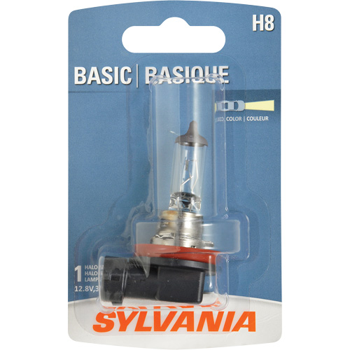 H8 Basic Headlight Bulb, Halogen, 35 W, Off White Canadian Safety Group Inc.