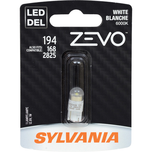 195 Zevo&reg; Mini Automotive Bulb, LED, 0.7 W, White Canadian Safety Group Inc.
