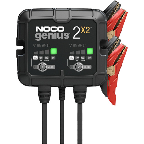 Genius&reg; 2X2 2-Bank, 4-Amp Battery Charger Canadian Safety Group Inc.