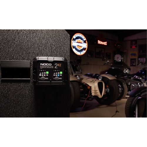 Genius&reg; 2X2 2-Bank, 4-Amp Battery Charger Canadian Safety Group Inc.