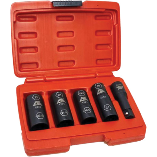 Flip Socket Kit, 5 Pieces, 1/2" Drive Size Canadian Safety Group Inc.