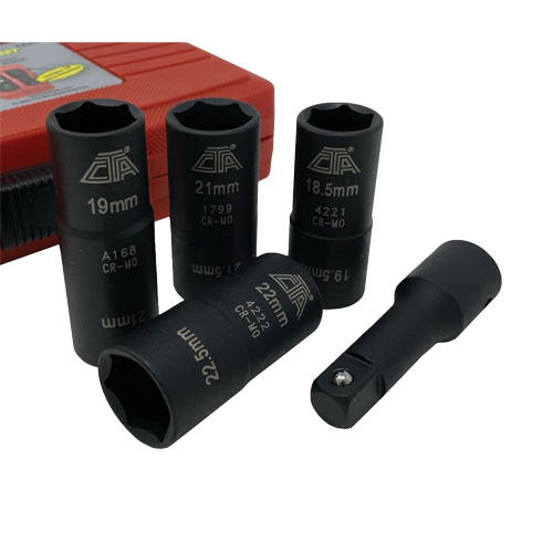 Flip Socket Kit, 5 Pieces, 1/2" Drive Size Canadian Safety Group Inc.