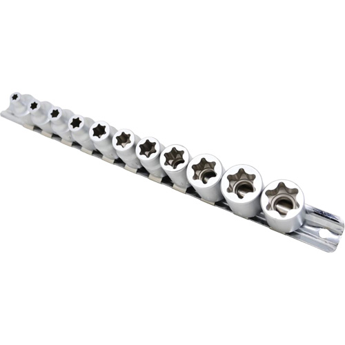 Jeu de douilles Flat-Cut E-"Star", 11 Morceaux, Prise de 3/8" Canadian Safety Group Inc.