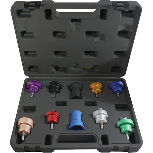 Trousse d'adaptateur pour test de pression du syst&egrave;me de refroidissement 10 mcx Canadian Safety Group Inc.