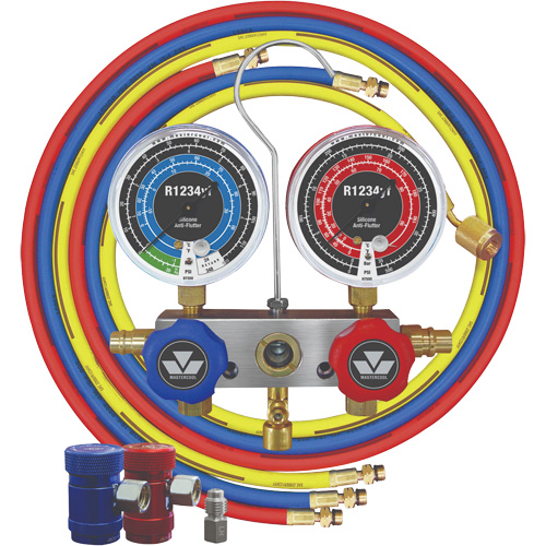 R1234Yf 2-Way Piston Valve Manifold Gauge Set Canadian Safety Group Inc.