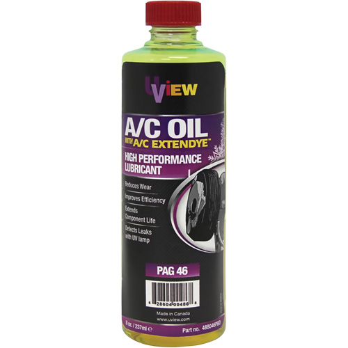 Huile PAG 46 avec ExtenDye pour syst&egrave;me de climatisation, 237 ml, Bouteille Canadian Safety Group Inc.