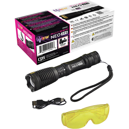 UView&reg; Phazer NEO 395 Rechargeable UV Leak Detection Light Canadian Safety Group Inc.