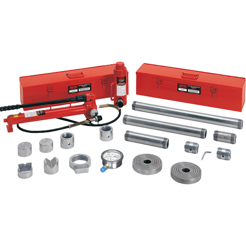 Trousse de r&eacute;paration pour collision et entretien, capacit&eacute; 20 tonnes, avec adaptateurs forg&eacute;s Canadian Safety Group Inc.