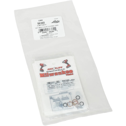 Jeu de clips et joints toriques de 3/8 po pour Milwaukee - en vrac Canadian Safety Group Inc.