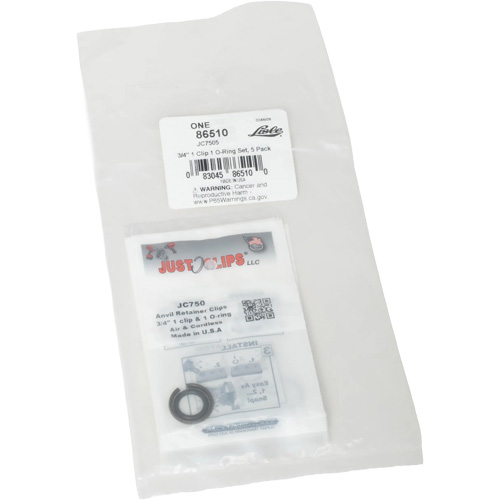Jeu de clips et joints toriques de 3/4 po - en vrac Canadian Safety Group Inc.