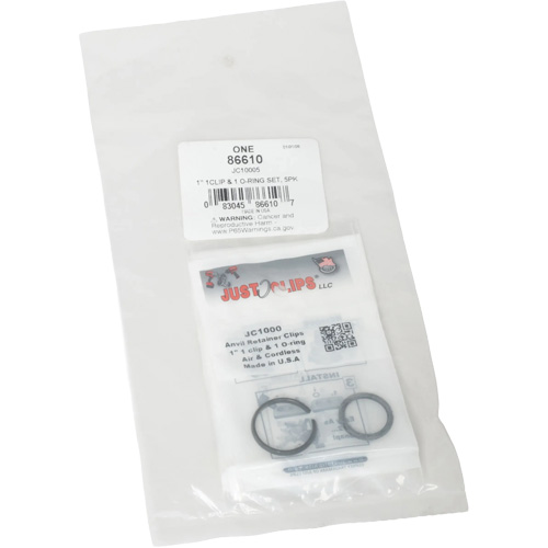 Jeu de clips et joints toriques de 1 po - en vrac Canadian Safety Group Inc.