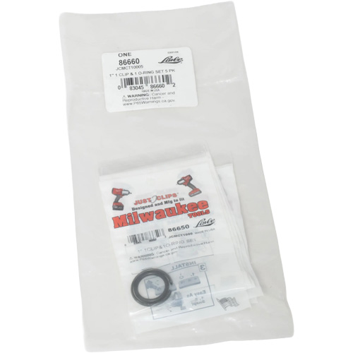 Jeu de clips et joints toriques de 1 po pour Milwaukee - en vrac Canadian Safety Group Inc.