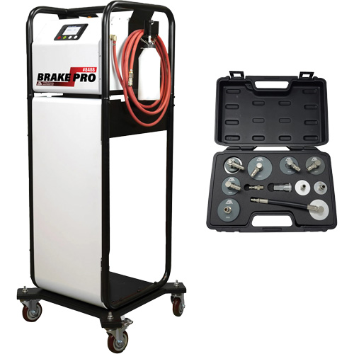 Pompette de purge de frein Brake-Pro &agrave; structure haute avec adaptateurs Canadian Safety Group Inc.