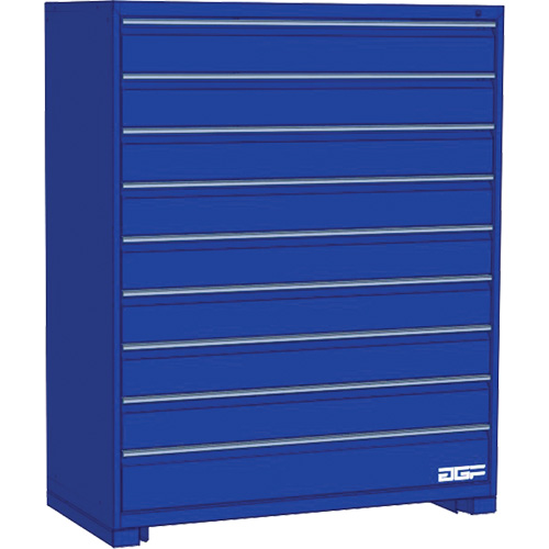 Armoire &agrave; tiroirs modulaire, 9 tiroirs, 30" la x 24" p x 60" h, Bleu Canadian Safety Group Inc.