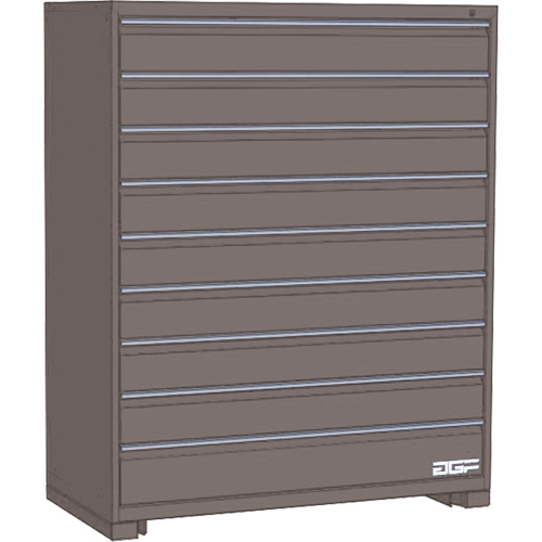 Armoire &agrave; tiroirs modulaire, 9 tiroirs, 48" la x 24" p x 60" h, Gris Canadian Safety Group Inc.