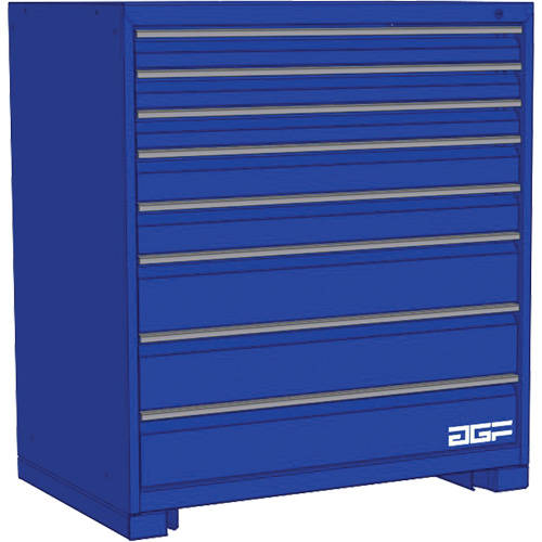 Armoire &agrave; tiroirs modulaire, 8 tiroirs, 60" la x 28" p x 40" h, Bleu Canadian Safety Group Inc.