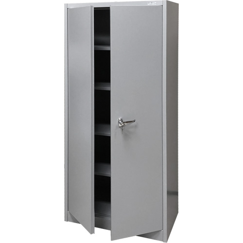 Storage Cabinet, Steel, 4 Shelves, 66" H x 30" W x 15" D, Grey Canadian Safety Group Inc.