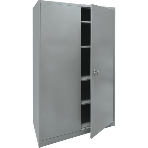 Storage Cabinet, Steel, 4 Shelves, 78" H x 48" W x 24" D, Grey Canadian Safety Group Inc.