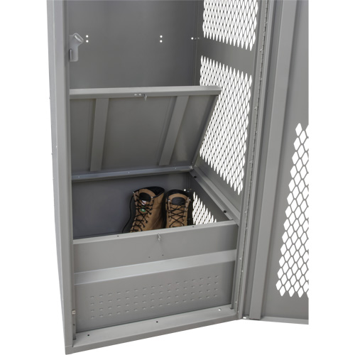 Gear Locker with Door, Steel, 24" W x 24" D x 72" H, Grey Canadian Safety Group Inc.